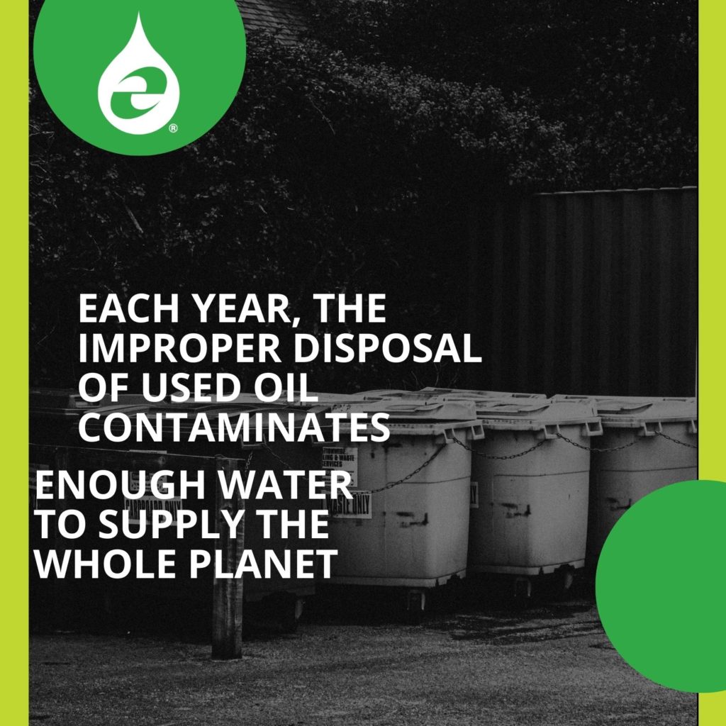 Improper Disposal of Used Oil Contaminates