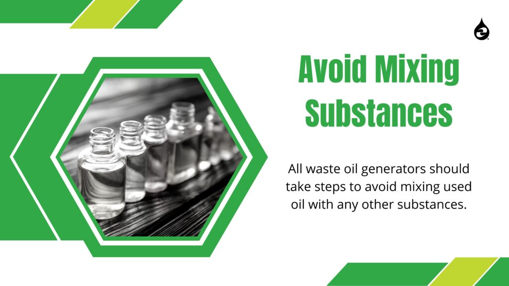 Avoid Mixing Substances